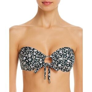 Peony Petit Fleur Bandeau Floral-print Bikini Top